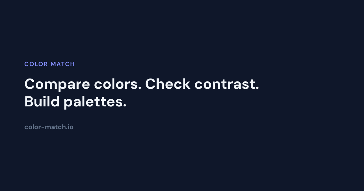 Color Wheel, Color Contrast & Palette Tools - Color Match