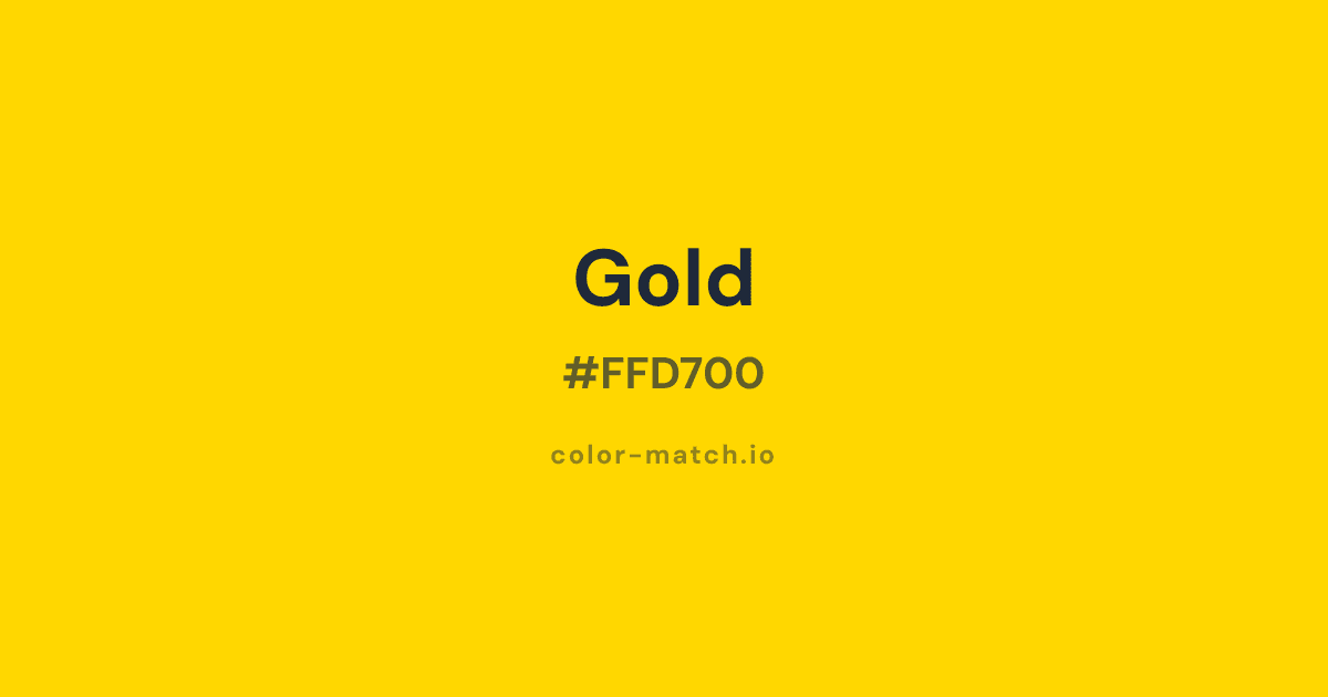 Rgb Custom Colors. Code Gold Color: #FFD700 HEX, RGB & Palettes | Color Match
